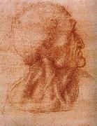 LEONARDO da Vinci Study fur the communion oil